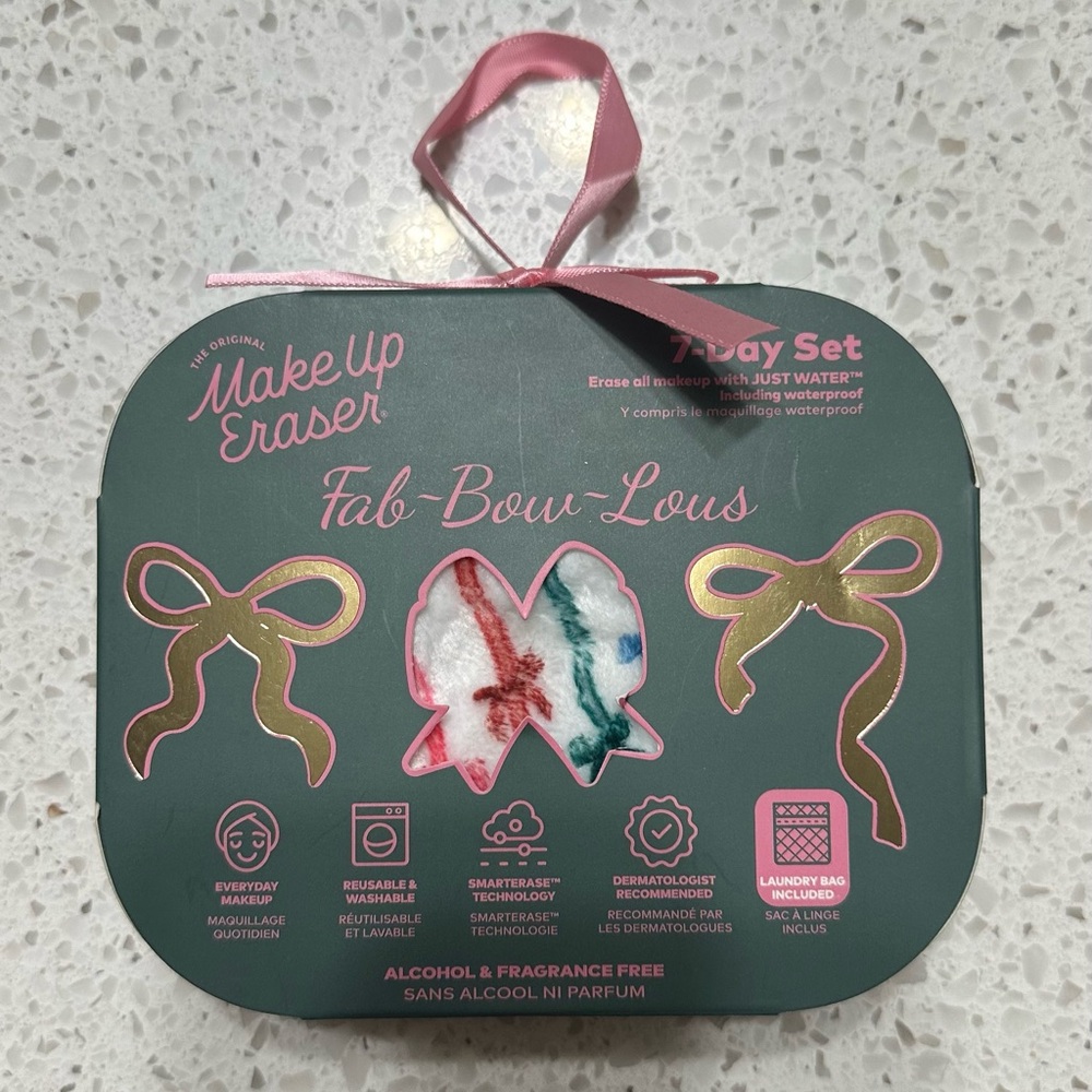 MakeUp Eraser Fab-Bow-Lous Set - Pink and Green Design